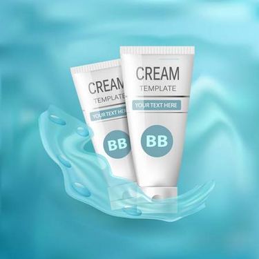 وکتور لوازم آرایش وکتور کرم تیوپی