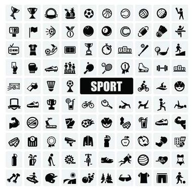 وکتور آیکن لوازم ورزشی وکتور راکت تنیس