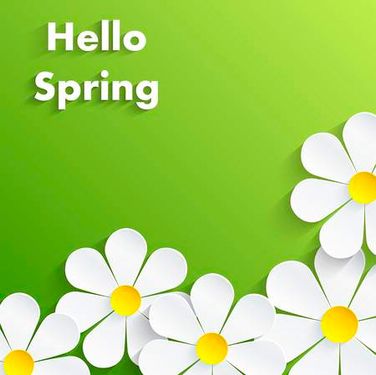 وکتور گل بهاری وکتور حاشیه گل بهاری