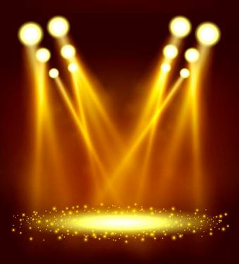 وکتور پرژکتور وکتور نور پردازی صحنه