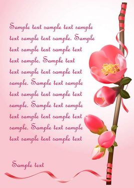 وکتور گل بهاری وکتور شاخه گل