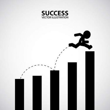وکتور پیشرفت وکتور موفقیت وکتور صعود