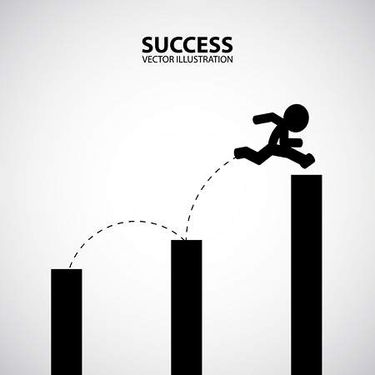 وکتور پیشرفت وکتور موفقیت وکتور صعود