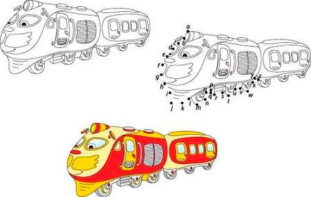 وکتور نقاشی قطار  وکتور قطار کارتونی