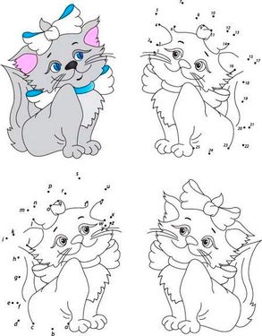 وکتور نقاشی   گربه  وکتور گربه کارتونی