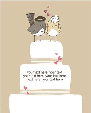 وکتور ازدواج وکتور گنجشک وکتور کیک