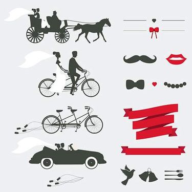 وکتور عروس و داماد وکتور ازدواج