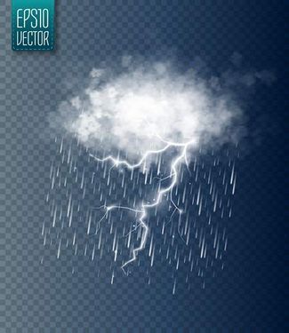 وکتور رعد و برق وکتور آذرخش وکتور ابر