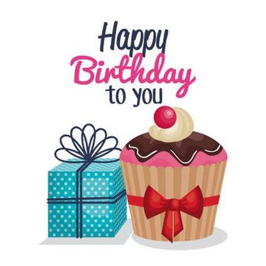 وکتور جشن تولد وکتور کیک وکتور کادو