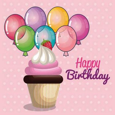 وکتور جشن تولد وکتور کیک وکتور بادکنک