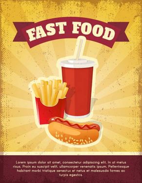 وکتور فست فود وکتور اغذیه وکتور ساندویچ