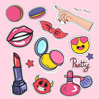 وکتور لوازم آرایش وکتور رژ لب