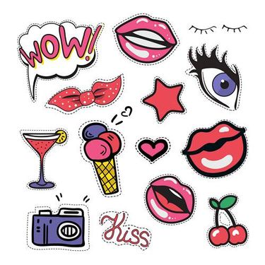 وکتور لوازم آرایش وکتور رژ لب