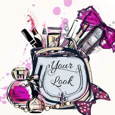 وکتور لوازم آرایش وکتور  کیف لوازم آرایش