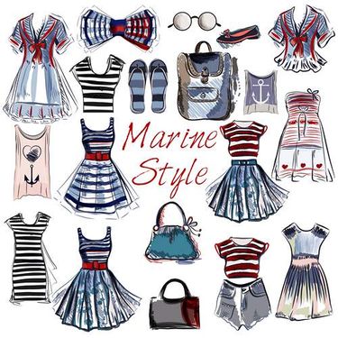 وکتور لباس مجلسی وکتور کیف و کفش