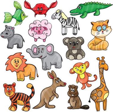 وکتور حیوانات جنگل وکتور اسب آبی وکتور فیل