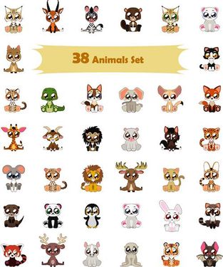 وکتور حیوانات جنگل وکتور روباه وکتور شغال