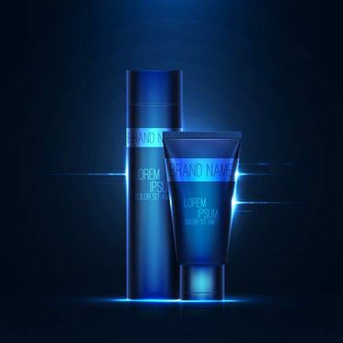 وکتور لوازم آرایشی وکتور کرم تیوپی