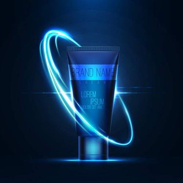 وکتور لوازم آرایشی وکتور کرم تیوپی