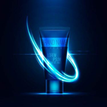 وکتور لوازم آرایشی وکتور کرم تیوپی