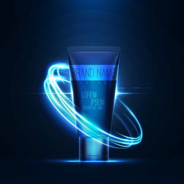 وکتور لوازم آرایشی وکتور کرم تیوپی