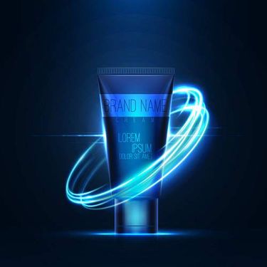 وکتور لوازم آرایشی وکتور کرم تیوپی