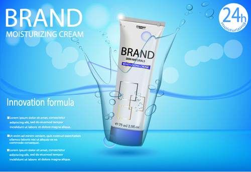 وکتور لوازم آرایشی وکتور کرم تیوپی  وکتور شبنم