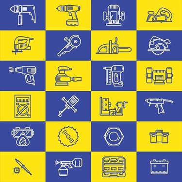 وکتور آیکن مجموع ابزار های الکترونیکی