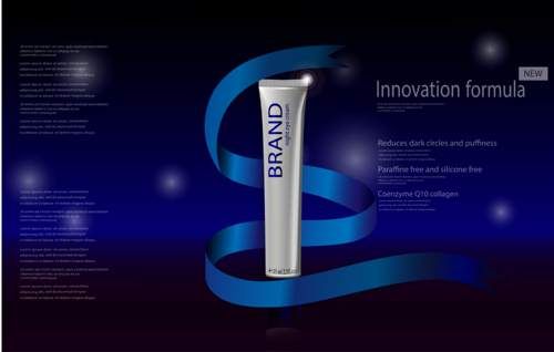 وکتور لوازم آرایشی وکتور کرم تیوپی