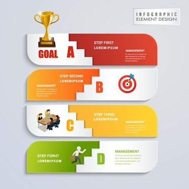 وکتور اینفوگرافی گرافیکی وکتور اینفوگرافی رنگی