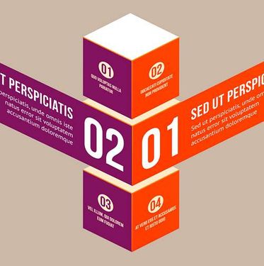 وکتور اینفوگرافی گرافیکی وکتور اینفوگرافی رنگی