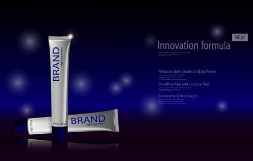 وکتور لوازم آرایشی وکتور کرم تیوپی