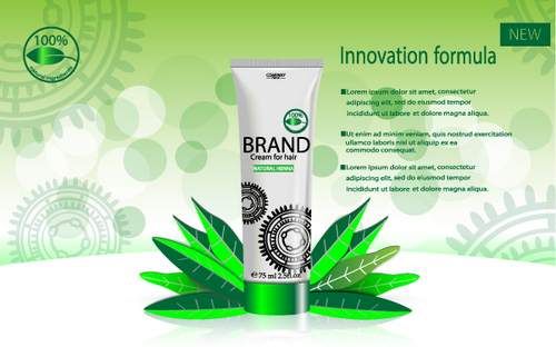 وکتور لوازم آرایشی وکتور کرم تیوپی