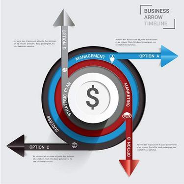وکتور اینفوگرافی گرافیکی وکتور اینفوگرافی رنگی