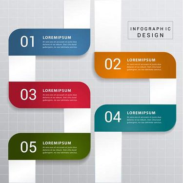 وکتور اینفوگرافی گرافیکی وکتور اینفوگرافی رنگی