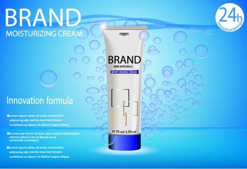 وکتور لوازم آرایشی وکتور کرم تیوپی  وکتور شبنم