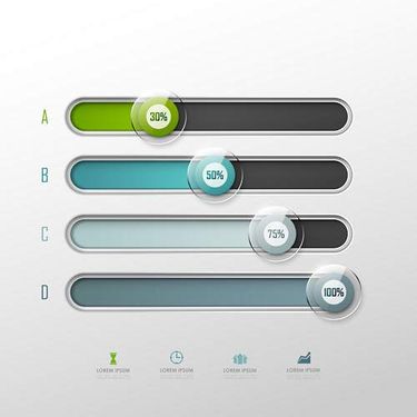 وکتور اینفوگرافی گرافیکی وکتور اینفوگرافی رنگی