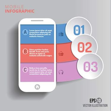 وکتور اینفوگرافی گرافیکی وکتور اینفوگرافی رنگی