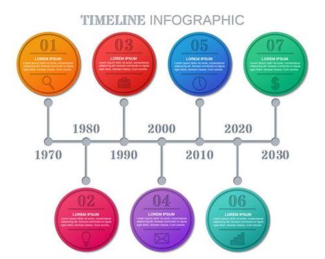 وکتور اینفوگرافی گرافیکی وکتور اینفوگرافی رنگی