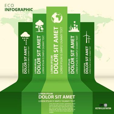 وکتور اینفوگرافی گرافیکی وکتور اینفوگرافی رنگی