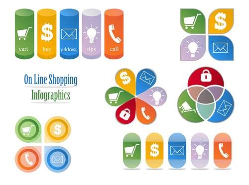 وکتور اینفوگرافی گرافیکی وکتور اینفوگرافی رنگی