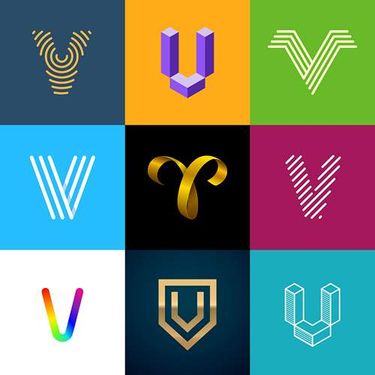 وکتور لوگو روبانی وکتور لوگو حروف