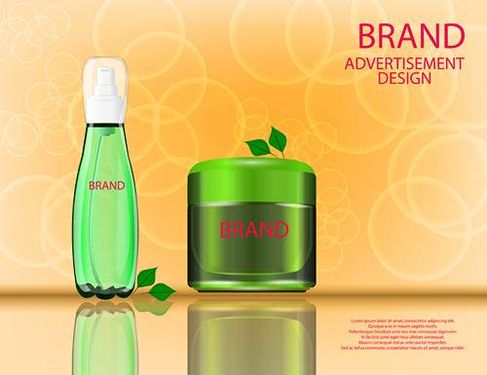 وکتور لوازم آرایشی وکتور اسپری بدن