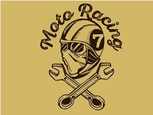 وکتور لوگو موتور سواری وکتور کلاه کاسکت