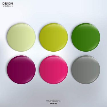 وکتور دکمه گرافیکی وکتور دکمه رنگی