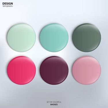 وکتور دکمه گرافیکی وکتور دکمه رنگی