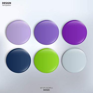 وکتور دکمه گرافیکی وکتور دکمه رنگی