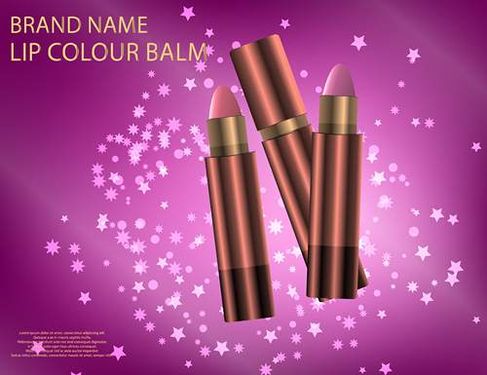 وکتور لوازم آرایشی وکتور رژلب وکتور رژ لب