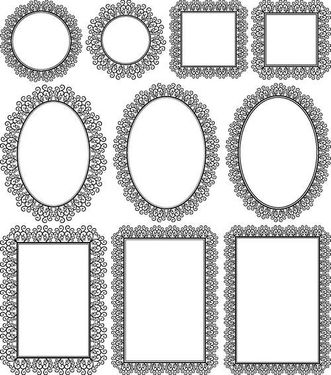 وکتور کادر گل وکتور قاب گل