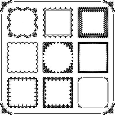 وکتور کادر گل وکتور قاب گل